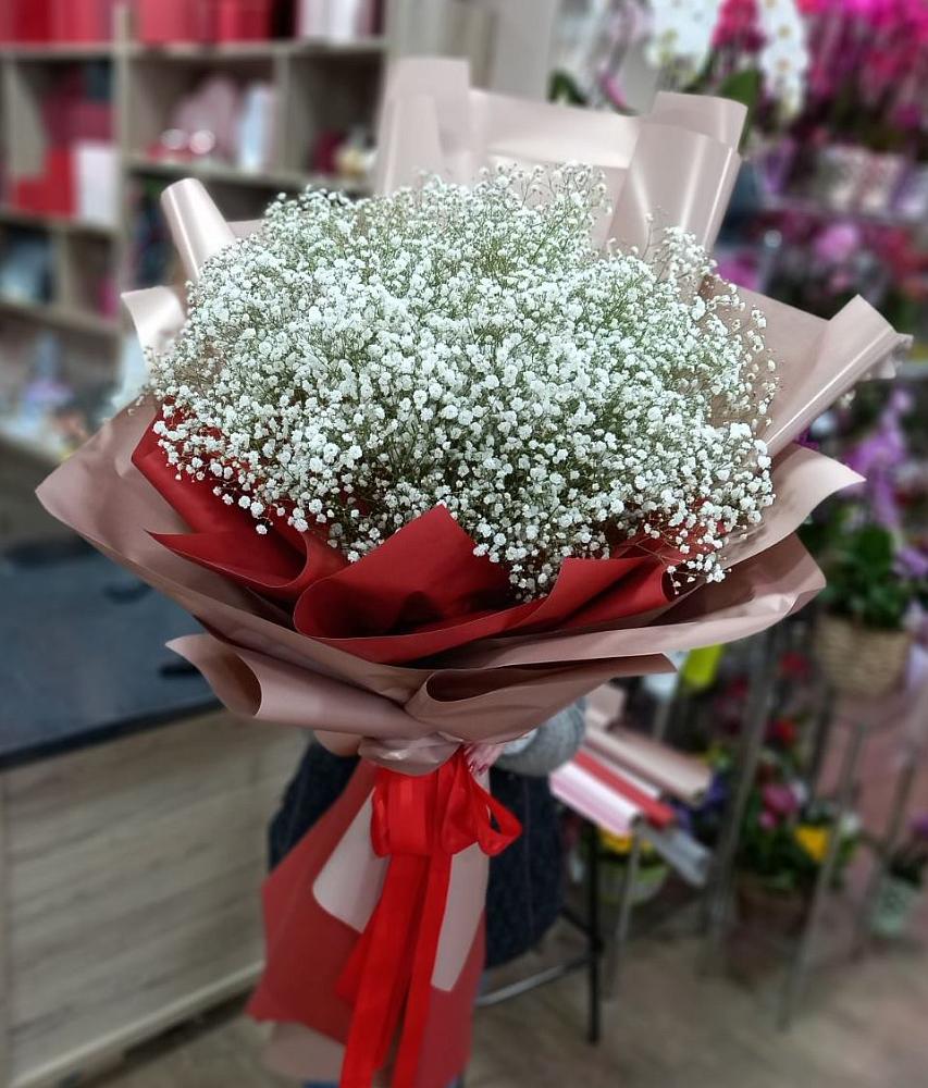 Букет Белые хлопья в Новом Янкуле Букет цветов из: Гипсофила в Новом Янкуле