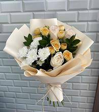 Букет цветов из:  Розы и Хризантемы #REPLACE_PRED# Новом Янкуле