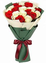 Букет Микс из красных и белых роз #REPLACE_PRED# Новом Янкуле