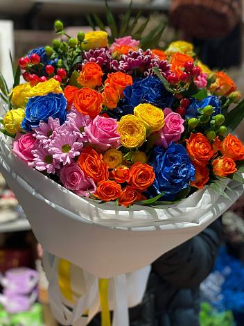 Букет цветов из: Розы и Хризантемы в Новом Янкуле